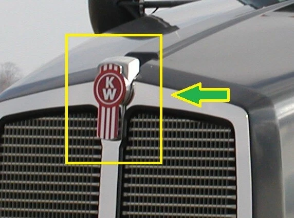 Kenworth Hood Grille Logo Emblem Medallion fits T800-T600 - Image 1 of 4