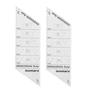 Juego de 2 reglas Spencerianas - Regla Engrosser para fines caligráficos - Imagen 1 de 3
