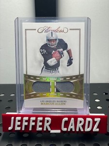 2022 Panini Flawless Marcus Allen Legendary Materials Game Worn /15