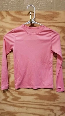 Top Cuddl Duds niños niñas manga larga medio rosa liso Foto 1 de 3