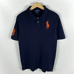 Kids Polo Ralph Lauren Big Pony #3 Short Sleeve Polo Shirt Size XL (18-20) Blue - Picture 1 of 20