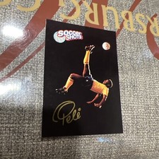 1993 PELE BRAZIL NATIONAL TEAM PROMO CARD SOCCER SHOTS 🔥 0629