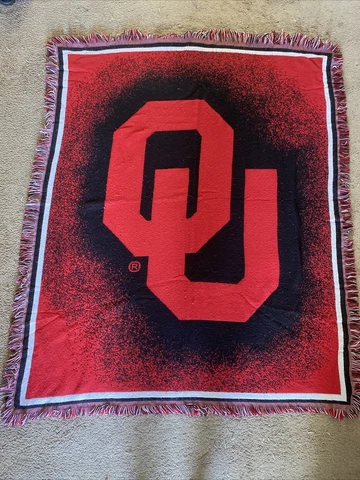 University of Oklahoma OU Sooners The Northwest Company Vintage Blanket 46x58 Cover