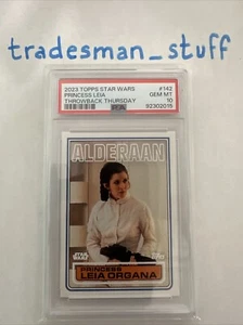 Star Wars 2023 retroceso jueves #142 princesa Leia PSA 10 gemas como nuevo #2015 - Imagen 1 de 2