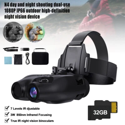 Night Vision Goggles Infrared Digital Binoculars For Day & Night Rechargeable AU - Image 1 of 4