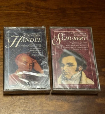 CLASSIC MUSIC COLLECTION: Handel, Schubert (2 CASSETTE TAPES) NEW - Image 1 of 4