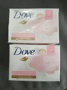 Dove Pink Beauty Bar, Bar Soap, 2 Bars, Lot Of 2 Packages - Picture 1 of 1