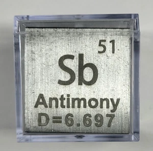 Metal Cube 99.9% Pure Periodic Table Element Engraved Density Collection + Case - Picture 1 of 311