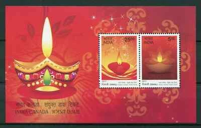 India 2017 Canada Joint Issue Festivals Diwali Deepavali Miniature sheet MNH - Image 1 of 2