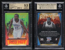2013-14 Panini Select Red Hot Gold Prizm /10 Kevin Durant #13 BGS 9.5 GEM MINT
