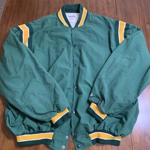 Vintage DeLong Button Up Jacket Yellow Green Size 4XL - Picture 1 of 11