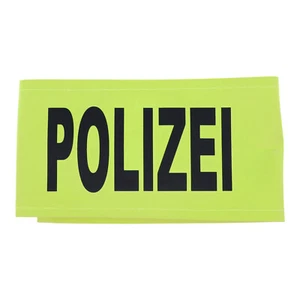 Armbinde Polizei gelb mit schwarzem Aufdruck POLIZEI - Picture 1 of 1