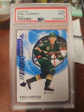 2020 Upper Deck SP Rookie Authentics Blue Kirill Kaprizov #129 PSA 9 Mint Wild