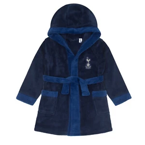 Tottenham Hotspur Baby Dressing Gown Toddler Robe Hooded Fleece OFFICIAL Gift - Picture 1 of 3