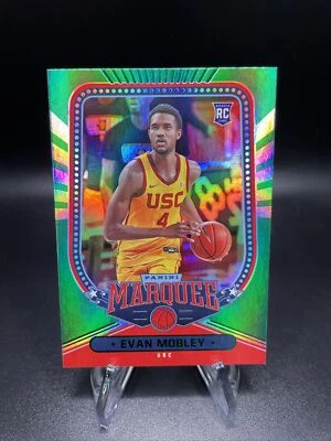 Evan Mobley 2021 Panini Chronicles Marquee Draft Picks Green RC #142 - Image 1 of 4