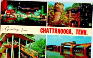 Vintage Post Card Greetings From Chattanooga Tennessee - Picture 1 of 2