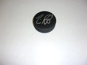 ZACH BOGOSIAN THRASHERS,ROOKIE W/COA SIGNED HOCKEY PUCK - Picture 1 of 1