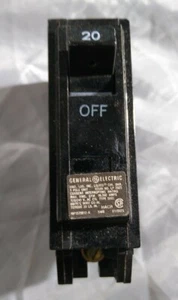 🆕 GE GENERAL ELECTRIC THQL 1120 20 AMP Schutzschalter einpolig 20 🆓 Versand - Bild 1 von 6
