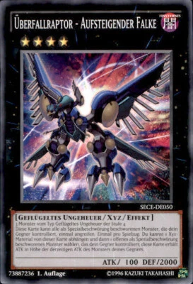 Yugioh SECE-DE050 Überfallraptor Aufsteigender Falke Common B3116 - Bild 1 von 2