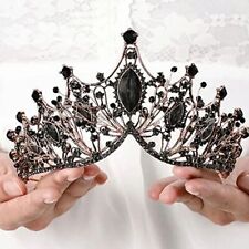 Baroque Crown Gothic Princess Queen Tiara Headband Crystal Headband Ornaments'