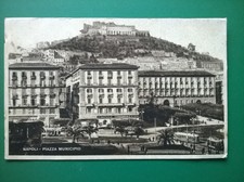 NAPOLI - PIAZZA MUNICIPIO - CARTOLINA VIAGGIATA 1947