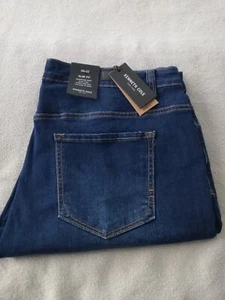 Kenneth Cole Men's 38x32 New York Slim Fit Blue Jeans New - Picture 1 of 11