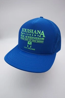 Gorra gorra de camionero vintage Snapback ropa de Louisiana malla de espuma azul Speedway Foto 1 de 4