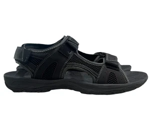 NIB Rockport Hayes Sport Sandals Men's 13 Adjustable Quarter Strap Black New - Picture 1 of 14