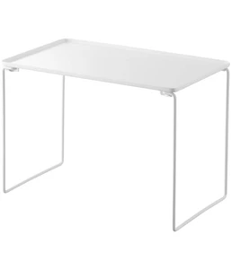 Folding Stackable Shelf L White When in use: W40.9 x D24 x H28cm Tower - Picture 1 of 9