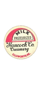 Vintage 1940er Maine Dairy Caps - Hancock Co. Creamery Ellsworth ME NOS Farm - Bild 1 von 1