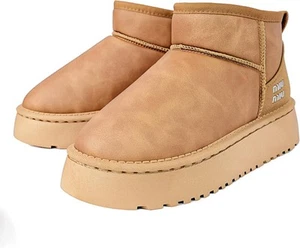 Winter Ankle Boots for Women - Water Resistant Leather Booties Non-Slip... - Picture 1 of 85