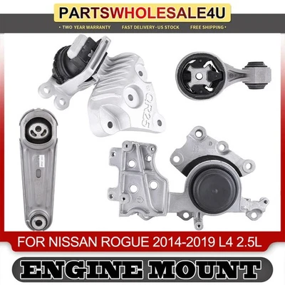 4Pcs For Nissan Rogue 2014-2017 L4 2.5L Engine Motor & Transmission Mount Set - Image 1 of 4