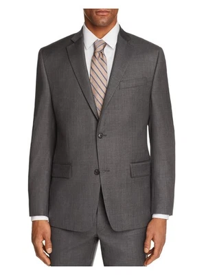 MICHAEL KORS Mens Sharkskin Gray Classic Wool Blend Blazer 38R - Image 1 of 4