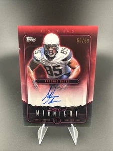 2024 Topps Midnight #SMA-AG Antonio Gates Stroke of Midnight Auto Card /99 - Picture 1 of 2