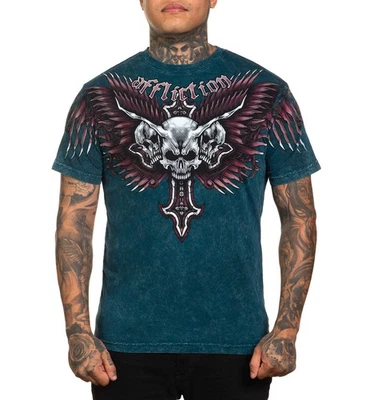 Affliction Men's T-shirt Hyper Speed Y2K Biker - Image 1 of 4