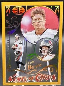 2022 Panini Illusions #KC-1 Tom Brady King of Cards Gold #ed/25 Case Hit SSP HOF - Picture 1 of 4