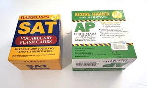 (2 sets) Barron's SAT Vocabulary 500 Set + AP US History Flash Card Set - Picture 1 of 2