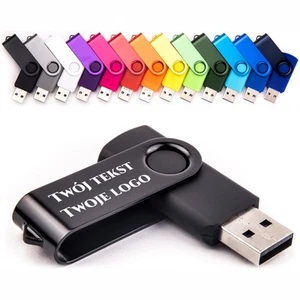 Pendrive Reklamowy Twister 512 MB - 1 GB USB 2.0 - 3.0 Memorabbit Z grawerem - Zdjęcie 1 z 12