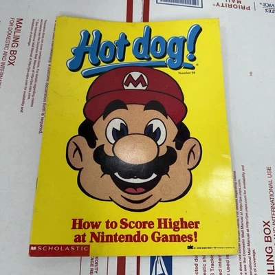 Revista Hot Dog #58 de colección Nintendo Super Mario sin perforar sin póster Foto 1 de 4