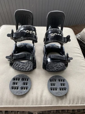 IMPRESCINDIBLE Technine Tech 9 Talla Juvenil Snowboard Encuadernación Negra -Sin Usar Sin Herrajes Foto 1 de 4