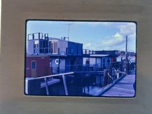 Vintage 35mm Kodak Ektachrome Slide of Houseboats on Water 1971 - Picture 1 of 3