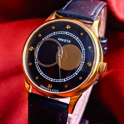 Reloj pulsera vintage Raketa Copernic Kopernik soviético para hombre Copérnico Foto 1 de 4