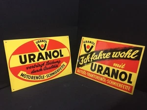 2 placas de chapa de uranol - Duo - ¡Conduzco con uranol! Aceite de coche aceite de tractor Z1++ - Imagen 1 de 6