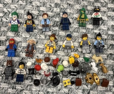Lego Minifigures Mini Figures Lot - Hats & Accessories - Batman Ninjago & More - Image 1 of 3