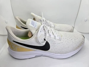 Nike Air Zoom Pegasus 35 Shoes Mens 11.5 White Running Athletic Workout Sneakers - Picture 1 of 8