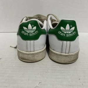 Stan Smith Adidas Zapatos Blanco y Verde Talla 9 Prime-verde - Imagen 1 de 4