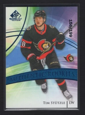 2020-21 Upper Deck SP Game Used TIM STÜTZLE AUTHENTIC ROOKIES BLUE BURST /199 - Image 1 of 4