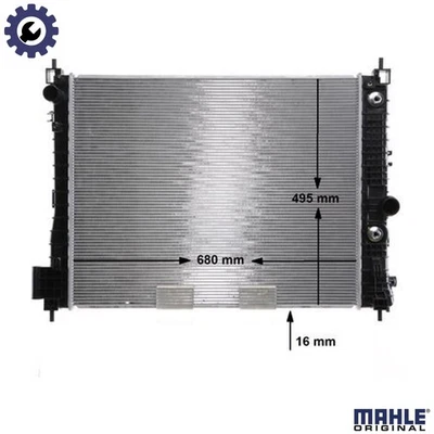 RADIATOR ENGINE COOLING CR 2263 000S FOR VAUXHALL MOKKA OPEL A16DTH 1.6L 4cyl - Image 1 of 4