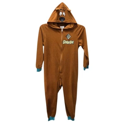Pijama con capucha Scooby-Doo para dormir NIÑOS talla PEQUEÑO 6/7 pijamas de una pieza Foto 1 de 4