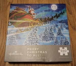 Hallmark 550 Piece Puzzle, "Merry Christma To All," New Unopened - Picture 1 of 6